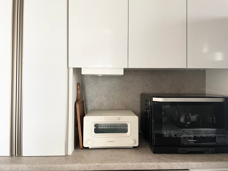 シンプルなデザインでキッチンになじみやすい