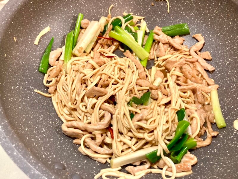 干絲炒肉絲の作り方6