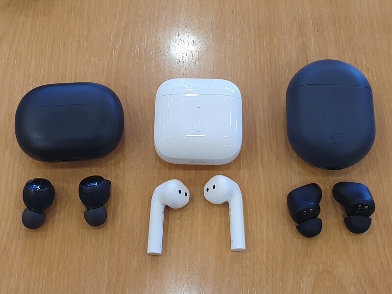 Redmi Budsシリーズ（左からRedmi Buds 3 Lite、Redmi Buds 3、Redmi Buds 3 Pro）