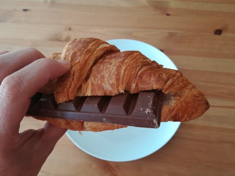 成城石井の「発酵バターのクロワッサン」のアレンジ