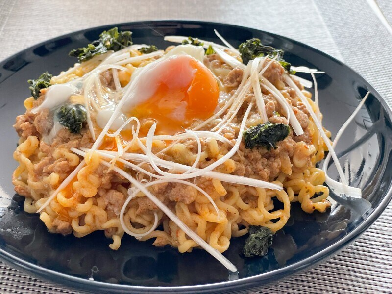 大豆ミートの豆乳汁なし担々麺ソース