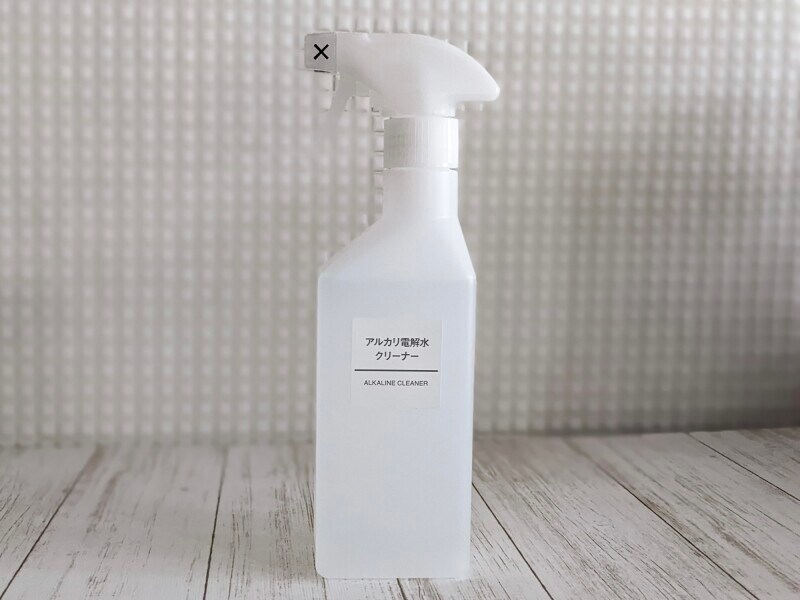 無印良品のアルカリ電解水クリーナー（税込490円）