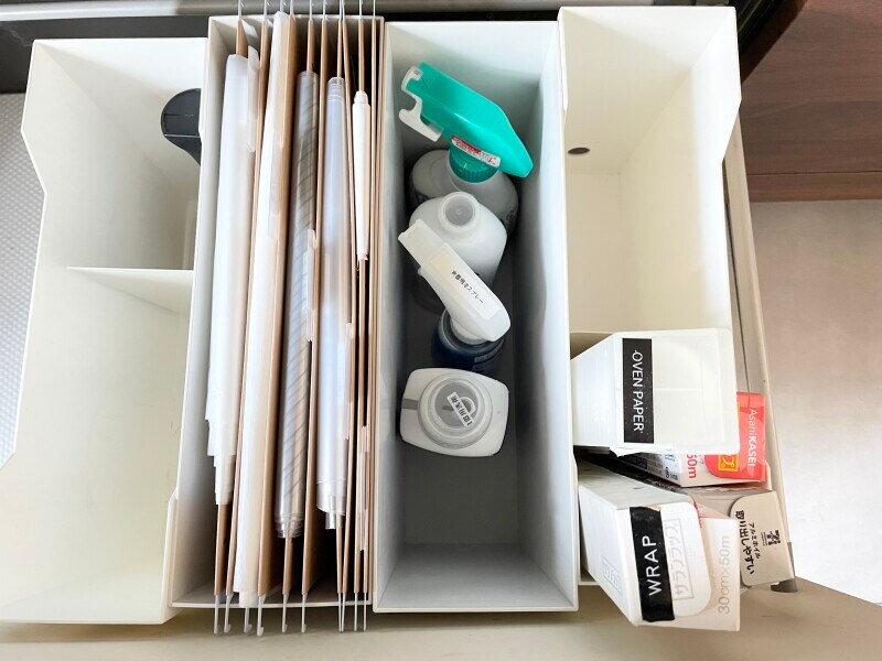 引き出しタイプのシンク下に収納したイメージ