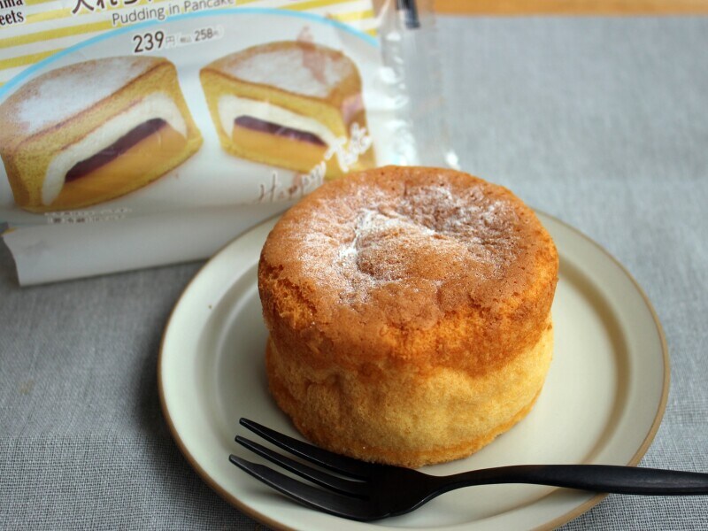 パンケーキにプリン入れちゃいました！