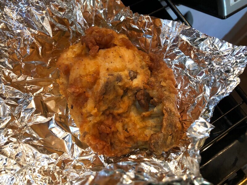 グリルで温めた「オリジナルチキン」