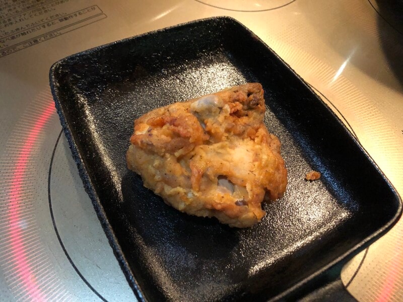 油を使わずにフライパンで温める