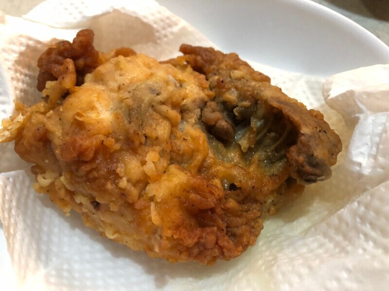 油がしみ出てきてジューシー