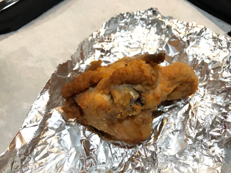 冷凍した「オリジナルチキン」はオーブンレンジで温める