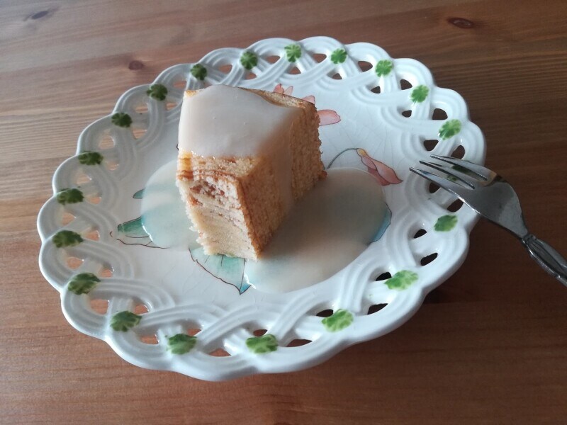 業務スーパーのバウムクーヘン「しっとりミルクバウム」のアレンジ