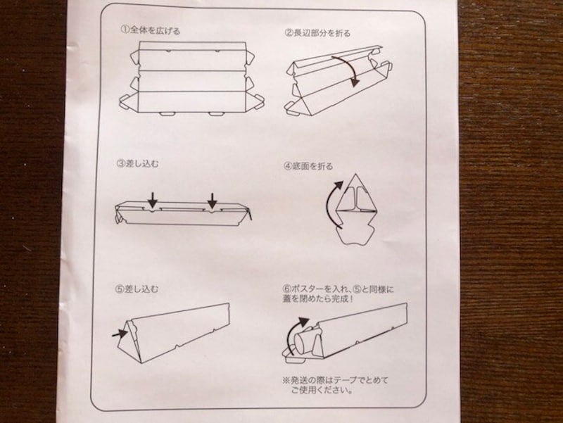 組み立ての手順は紙に書いてある