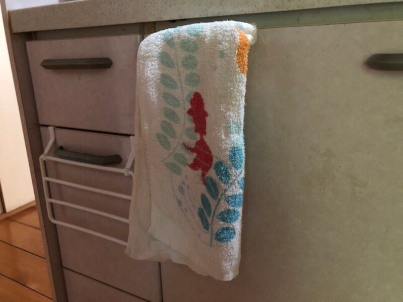 タオルを挟んで使う