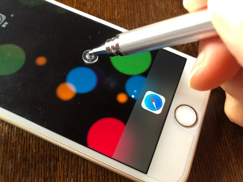 セリアで買える「ディスクタイプタッチペン」はペン先が細い