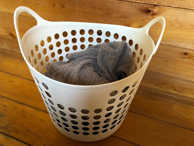 「ダイソーのランドリーバスケット」