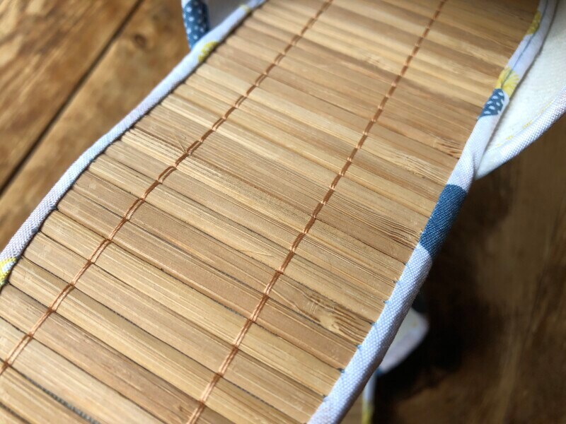 竹が使われていて涼しげ