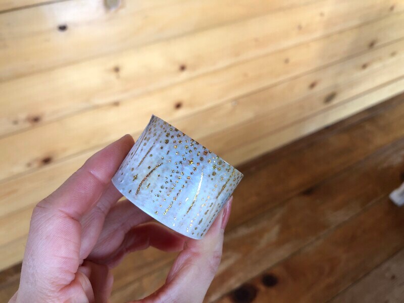 【100均】セリアの「マスキングテープ キラキラ箔押しタイプ ナイアガラ花火」