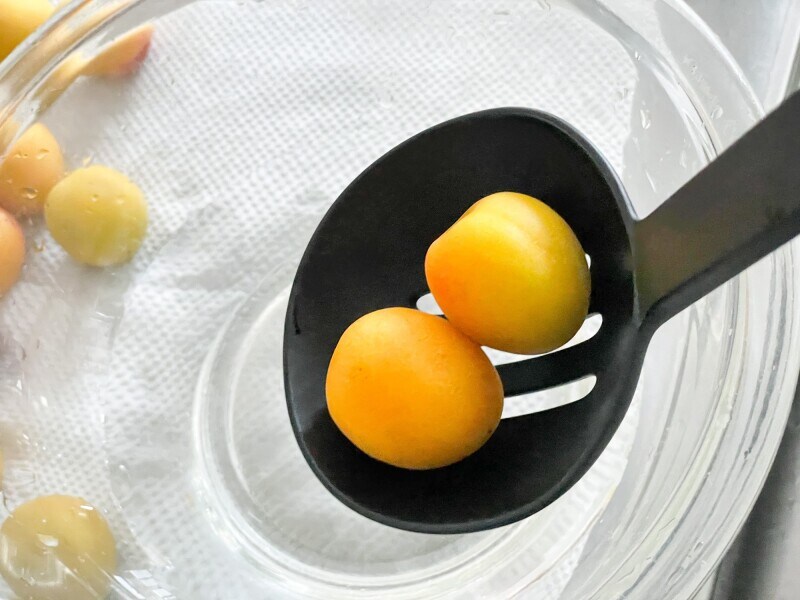 さっと焼酎にくぐらすことで除菌になる