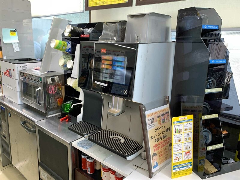 ローソンのコーヒーマシン