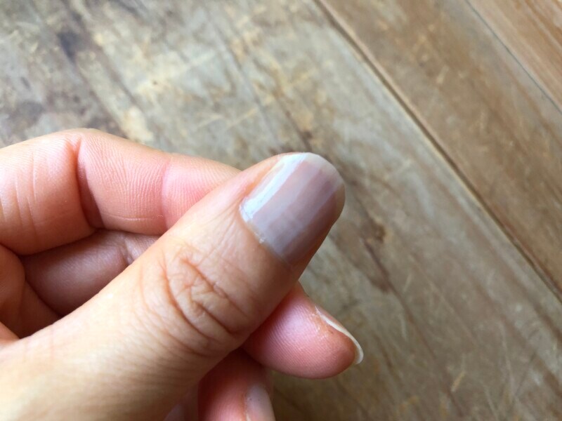 キャンドゥ「しずく ネイルポリッシュ」を一度ぬり