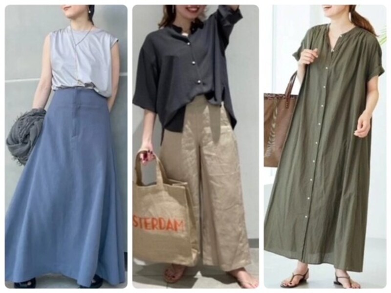 暑い日の服選びに重要なポイントは 猛暑日にも負けない涼し気コーデ レディースファッション All About