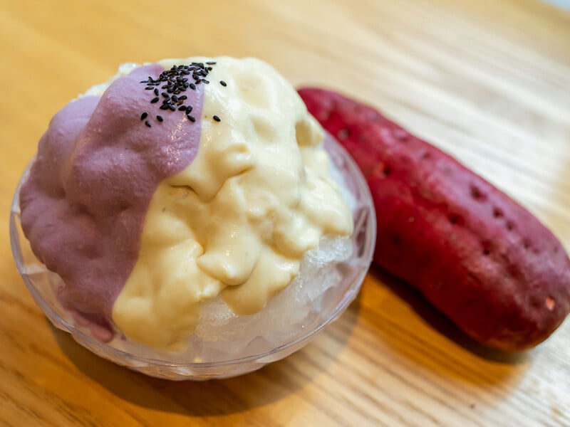 さつまいもかき氷<ヴィーガン>(税込770円)(提供画像)