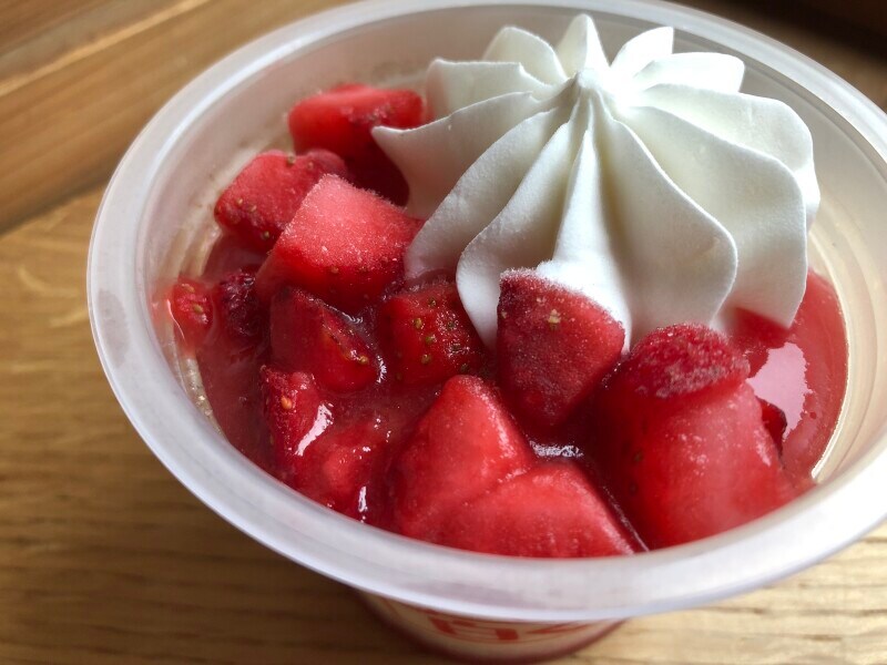 いちご果肉がたっぷり！