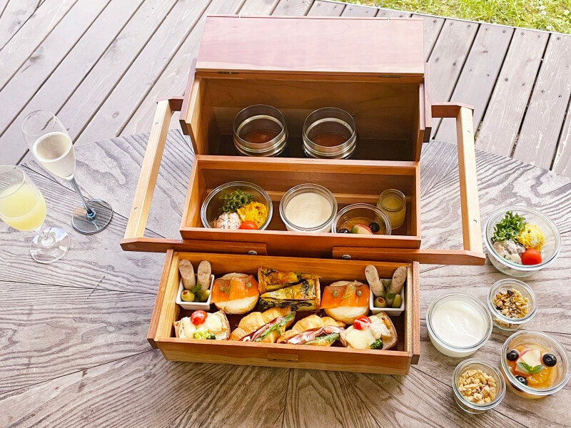 渓流テラスの期間限定朝食(5~10月)