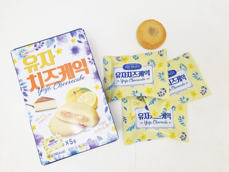 韓国のお菓子、柚子チーズケーキ