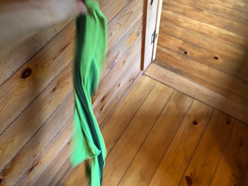 3～5秒程度振り回す