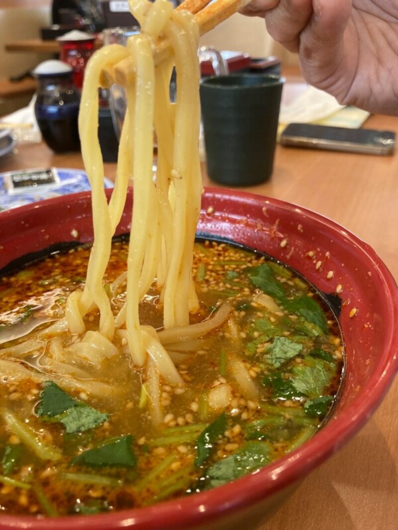 担々麺は、くら寿司店内のみ飲食可能