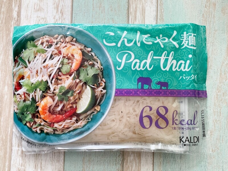 カルディの「こんにゃく麺　パッタイ」