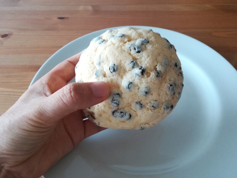 セブンイレブンの冷凍「冷たく食べる チョコチップメロンパン」