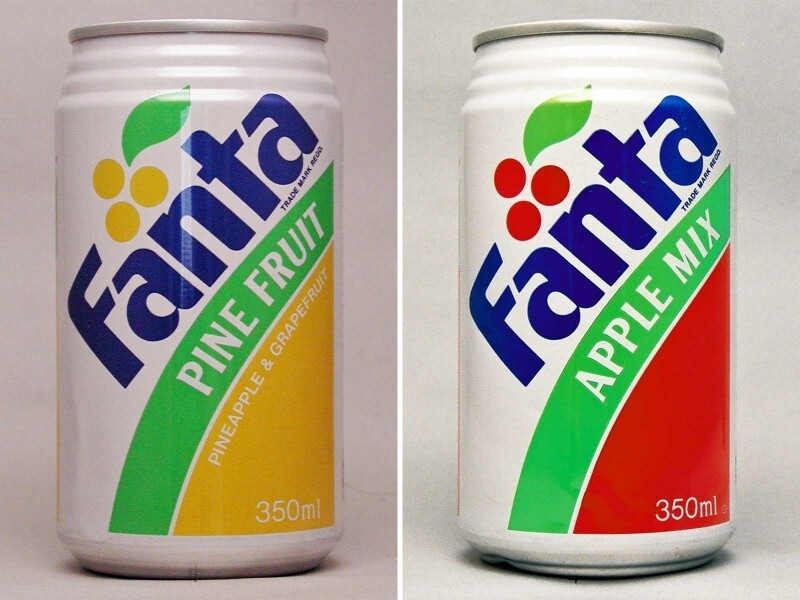 ファンタパインフルーツとファンタスカッシュパンチ