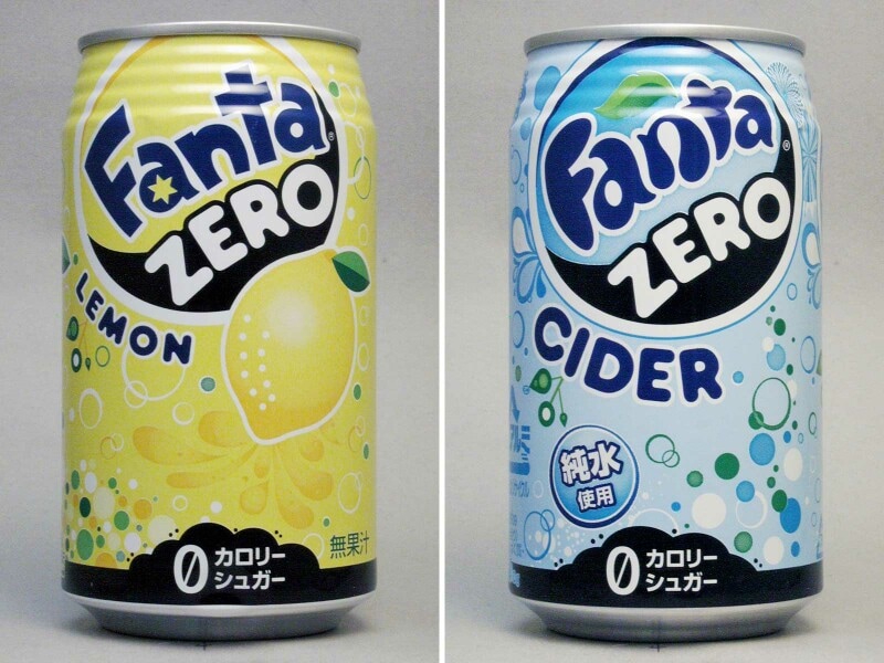 ファンタゼロレモンとファンタゼロサイダー