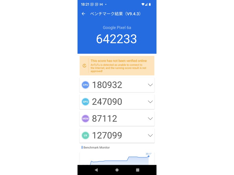 ベンチマークアプリAnTuTu Benchmarkは60万台
