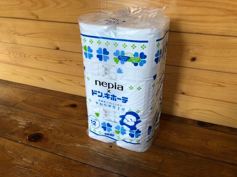 ドン・キホーテで買えるトイレットペーパー「ネピア×ドン・キホーテ　高密度ソフトエンボスやわらか仕上げ」