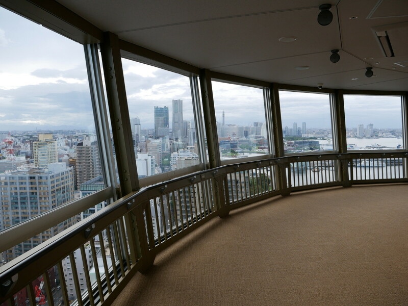 30階展望フロアの様子（2022年9月1日撮影）