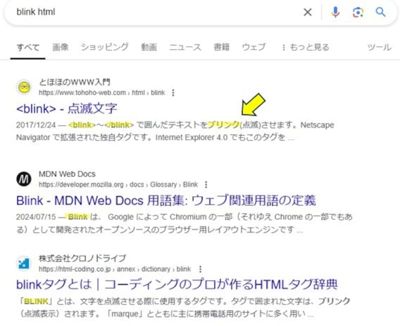 blink html