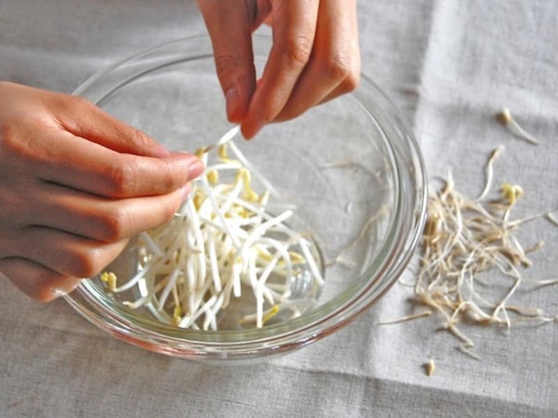 出典： もやしの下ごしらえ・洗い方・保存法 [毎日の野菜・フルーツレシピ] All About