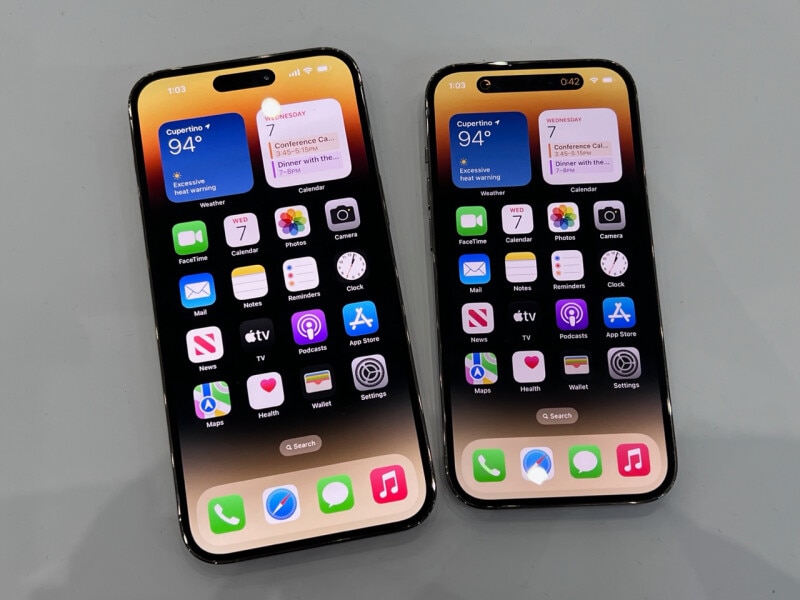 ノッチがなくなった「iPhone 14 Pro」「iPhone 14 Pro Max」