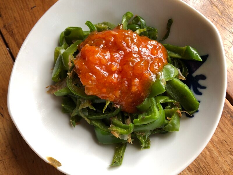 ローソンの「重慶飯店監修 大海老のチリソース」のタレを活用