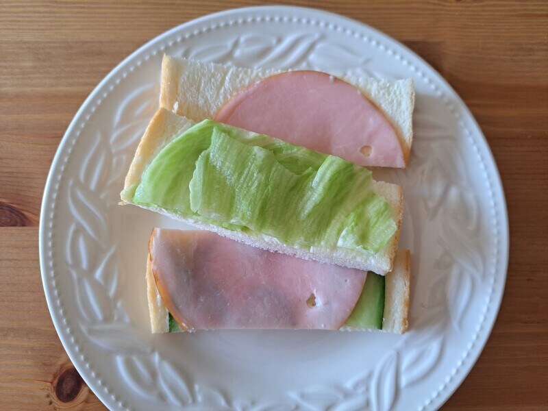 コメダ珈琲の「ハムサンド」