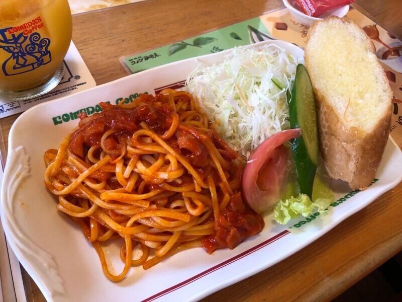 コメダ珈琲の「喫茶店の王道ナポリタン」