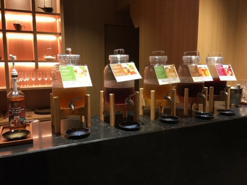 ラウンジのオーガニックティー