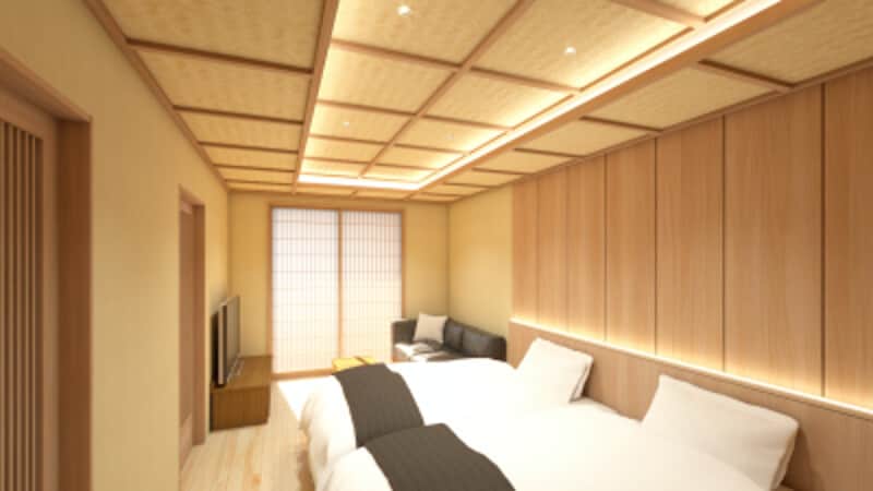 洋室ツインの客室