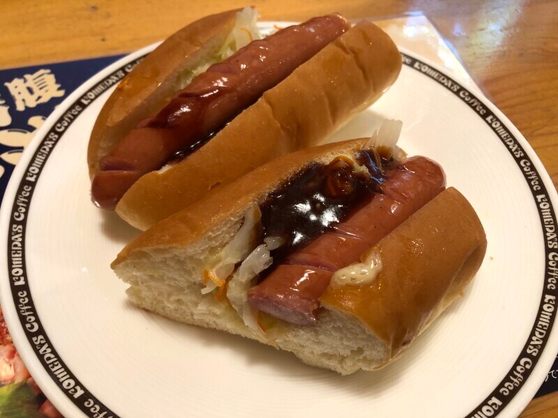 コメダ珈琲の「ホットドッグ」