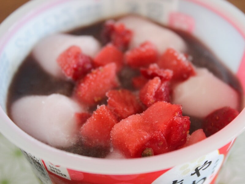 やわもちアイスパフェいちご大福味