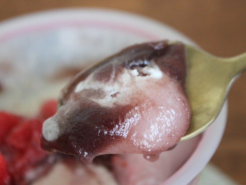 やわもちアイスパフェいちご大福味