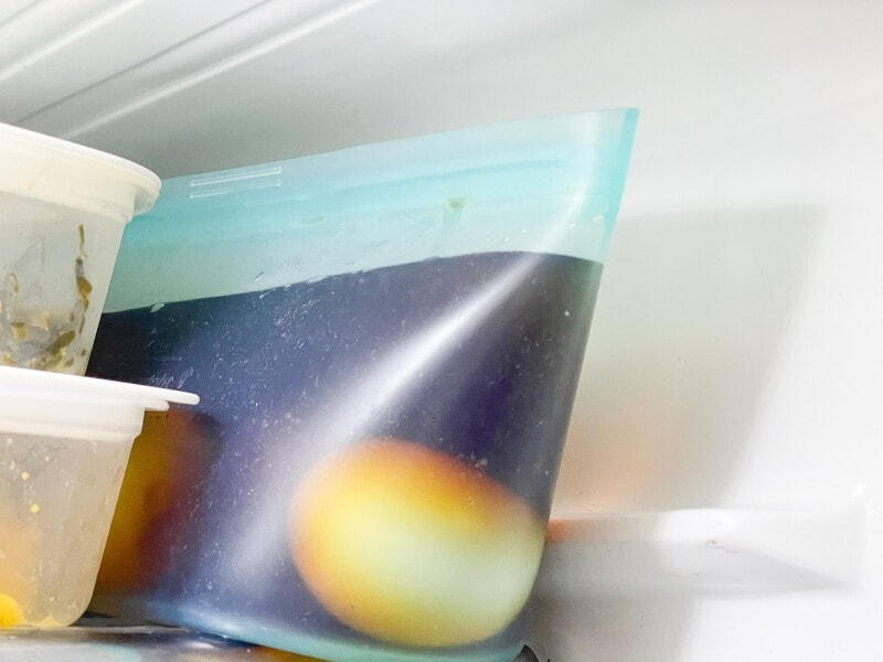 冷蔵庫でのシリコンバッグ利用例