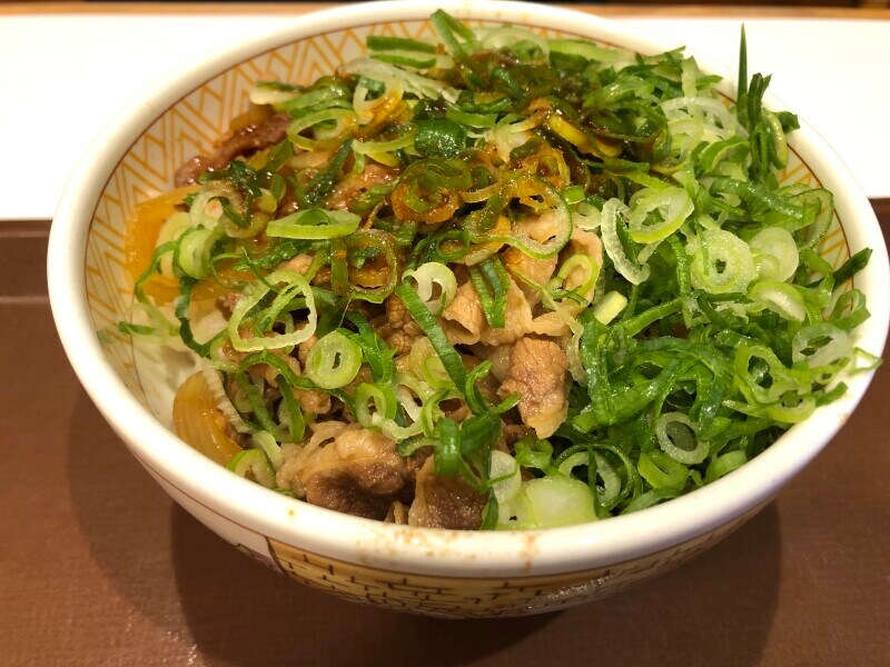 すき家の「ねぎ玉牛丼」