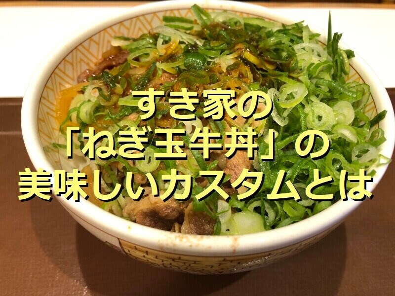 すき家の「ねぎ玉牛丼」
